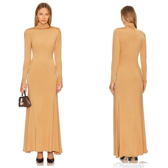 L'Academie Dresses & Skirts - L'Academie Kyma Maxi Dress in Taupe New with Tag!